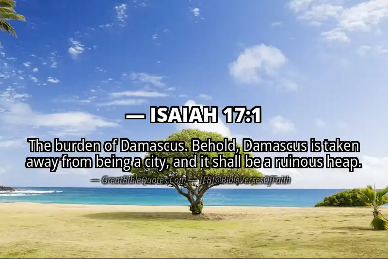 ISAIAH 17:1 Verse