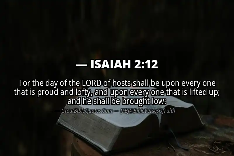 ISAIAH 2:12 Verse Image