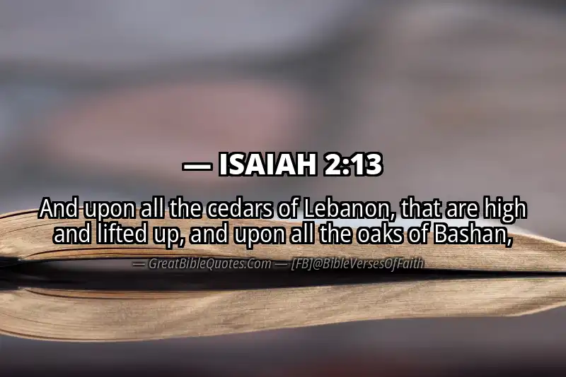 ISAIAH 2:13 Verse