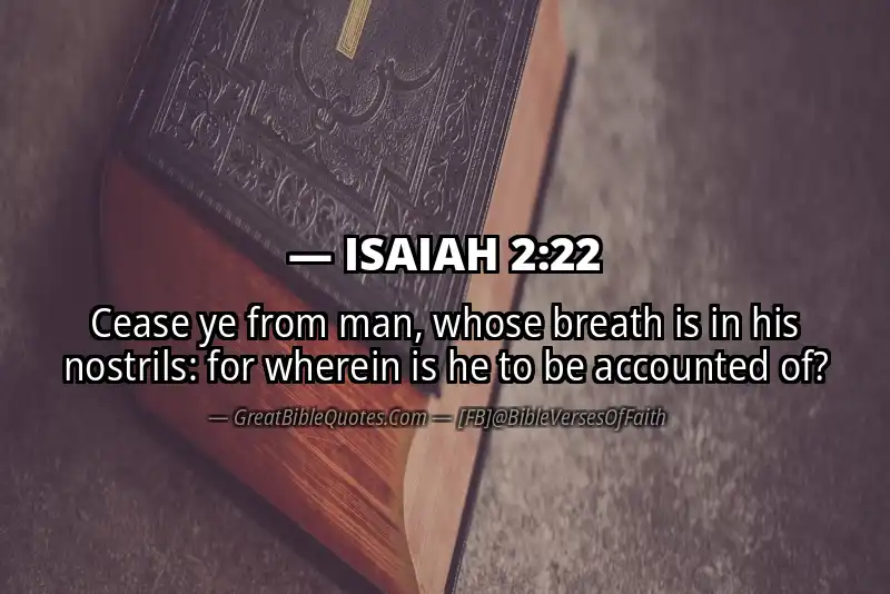ISAIAH 2:22 Verse