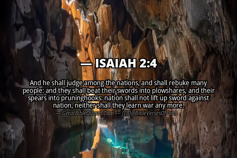Bible verse: ISAIAH 2:4 Image