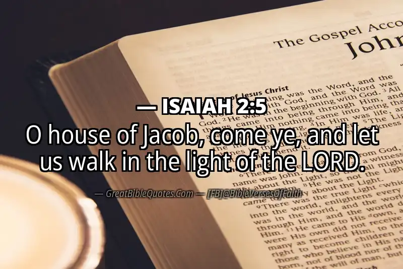Bible verse: ISAIAH 2:5 Image