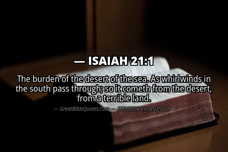 ISAIAH 21:1 Verse