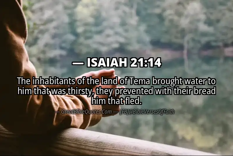 ISAIAH 21:14 Verse Image