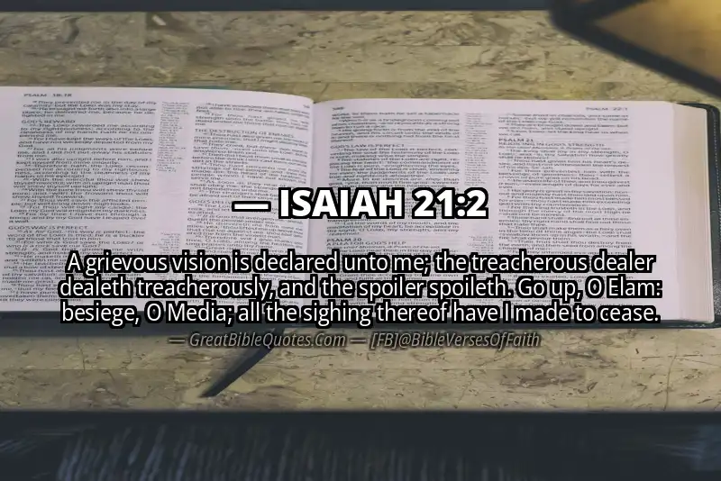 ISAIAH 21:2 Verse
