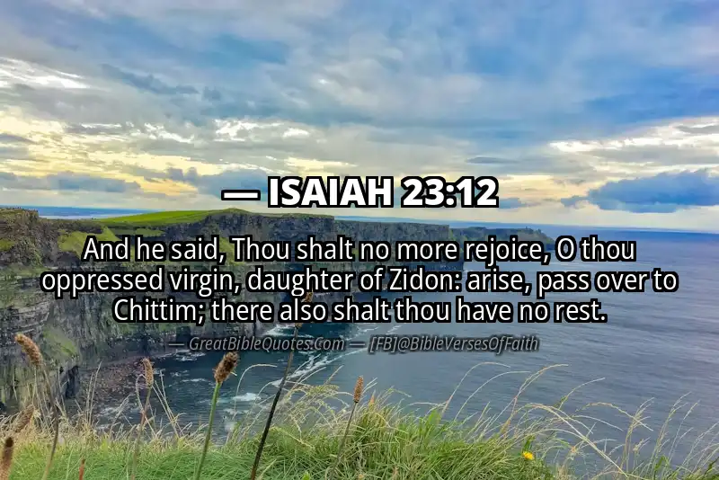 ISAIAH 23:12 Verse