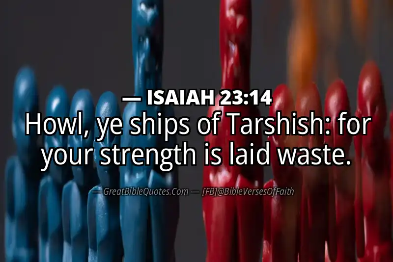 ISAIAH 23:14 Verse