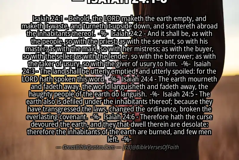 Image for ISAIAH 24:1-6 Bible verse