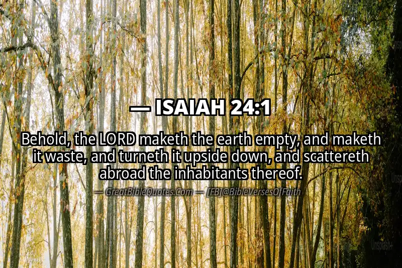 ISAIAH 24:1 Verse