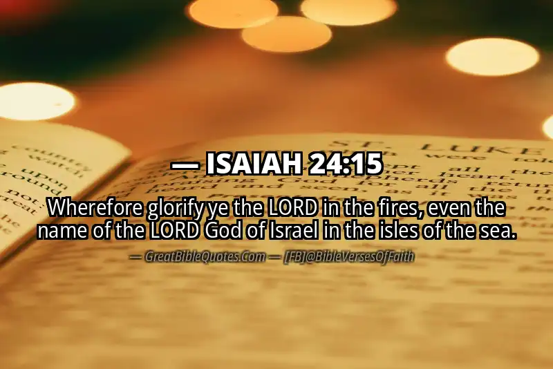 ISAIAH 24:15 Verse