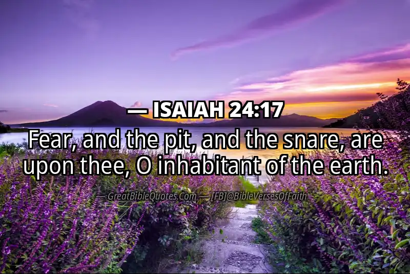 ISAIAH 24:17 Verse