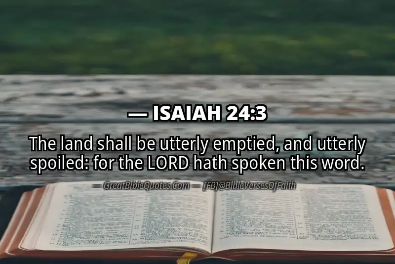 ISAIAH 24:3 Verse