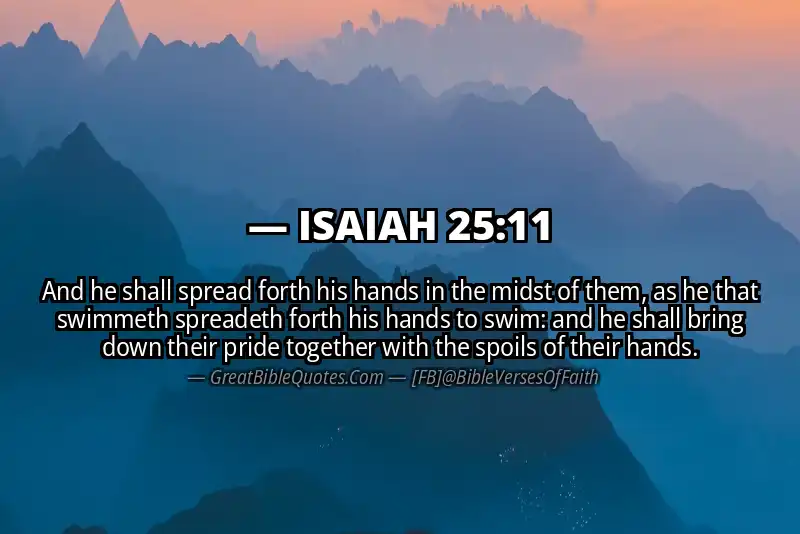 ISAIAH 25:11 Verse