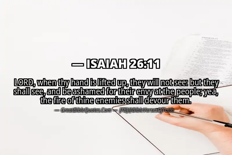 ISAIAH 26:11 Verse