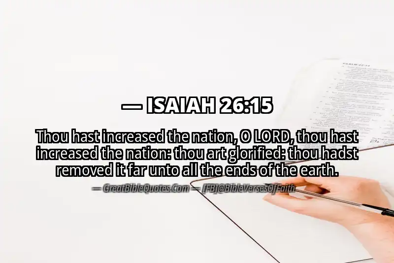 ISAIAH 26:15 Verse Image