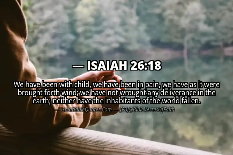 ISAIAH 26:18 Verse