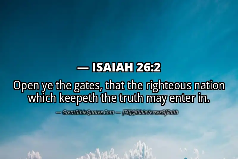 ISAIAH 26:2 Verse