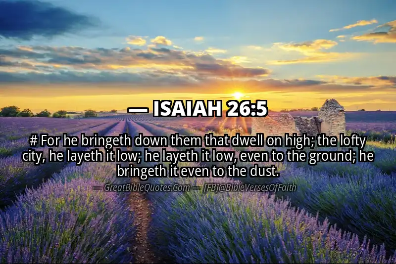 ISAIAH 26:5 Verse