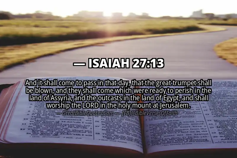 ISAIAH 27:13 Verse