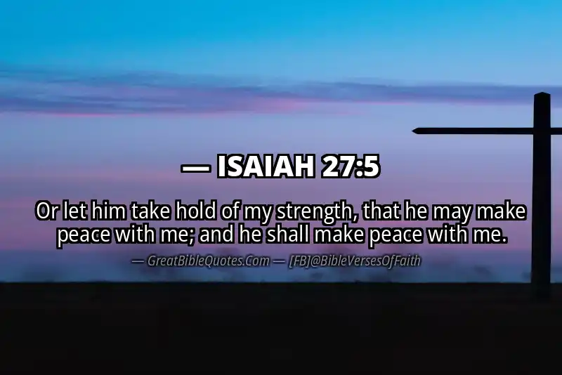 ISAIAH 27:5 Verse