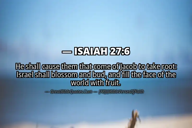ISAIAH 27:6 Verse