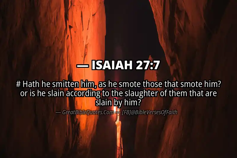 ISAIAH 27:7 Verse