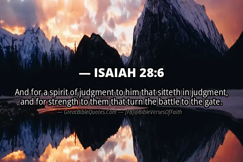 ISAIAH 28:6 Verse