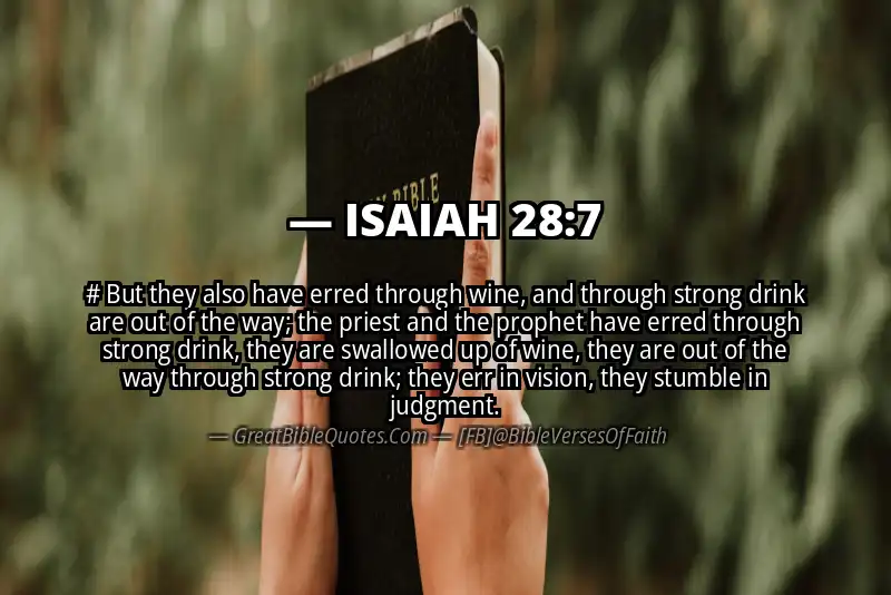 ISAIAH 28:7 Verse