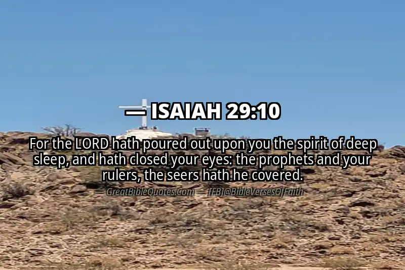 ISAIAH 29:10 Verse