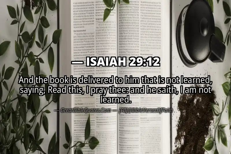 ISAIAH 29:12 Verse