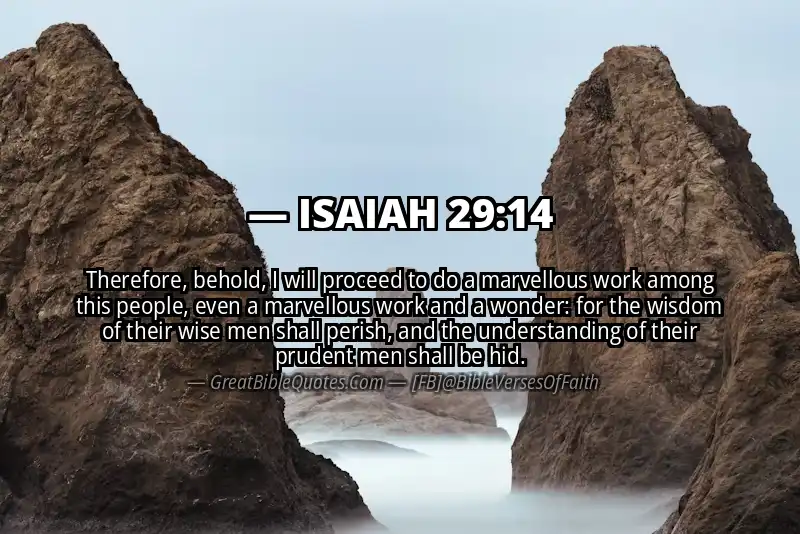 ISAIAH 29:14 Verse