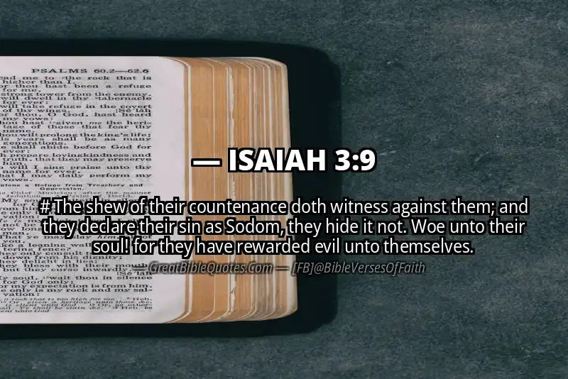 ISAIAH 3:9 Verse