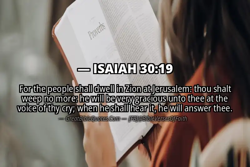 Image for ISAIAH 30:19 Bible verse
