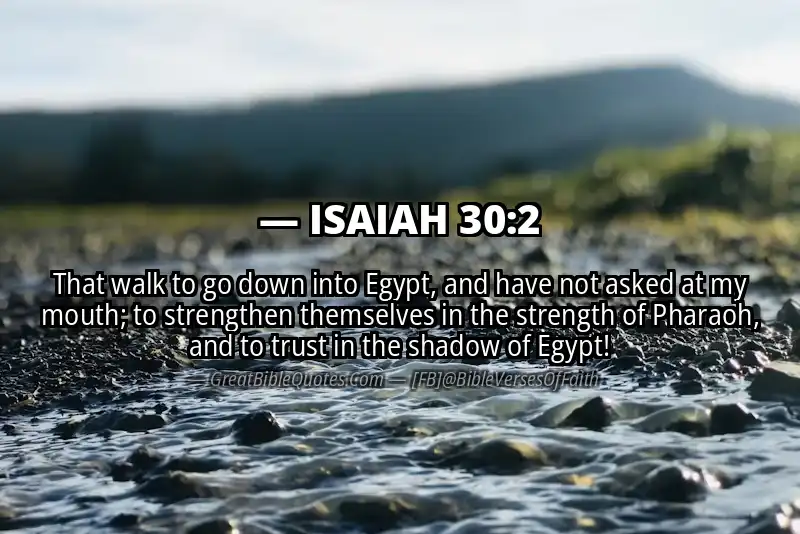 ISAIAH 30:2 Verse