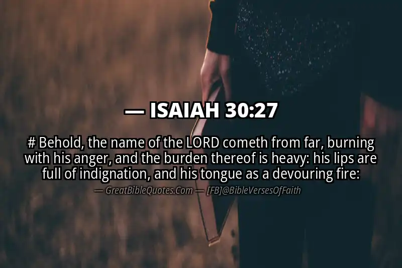 ISAIAH 30:27 Verse