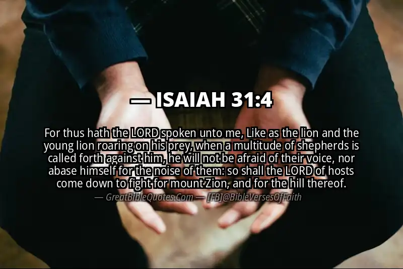 ISAIAH 31:4 Verse