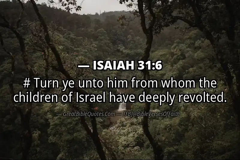 ISAIAH 31:6 Verse