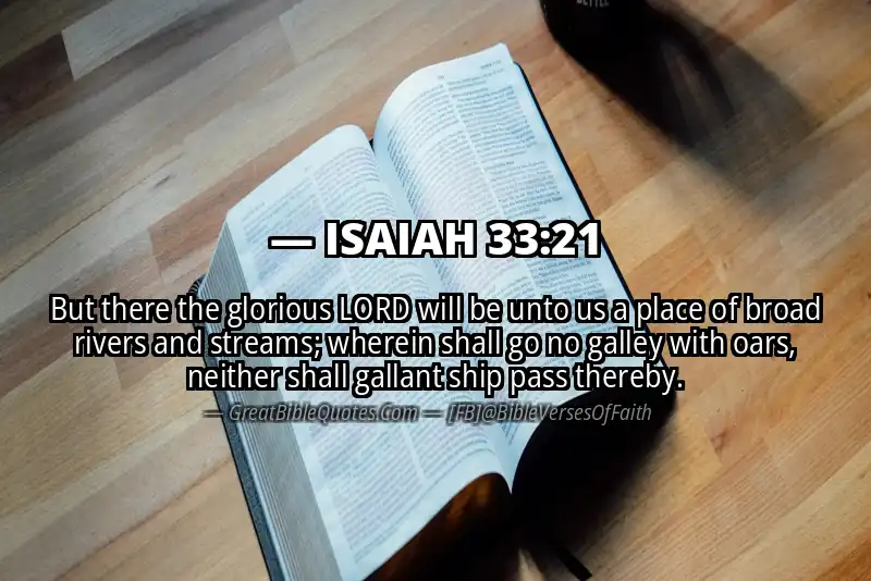 ISAIAH 33:21 Verse