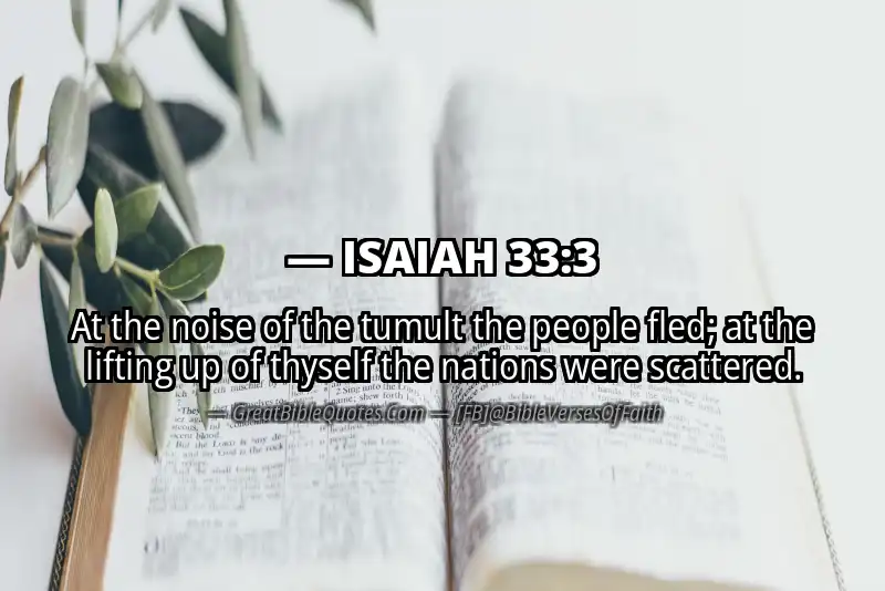ISAIAH 33:3 Verse