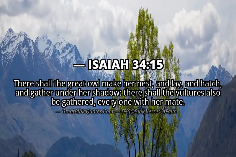 ISAIAH 34:15 Verse