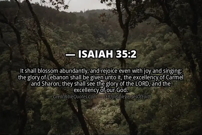 ISAIAH 35:2 Verse