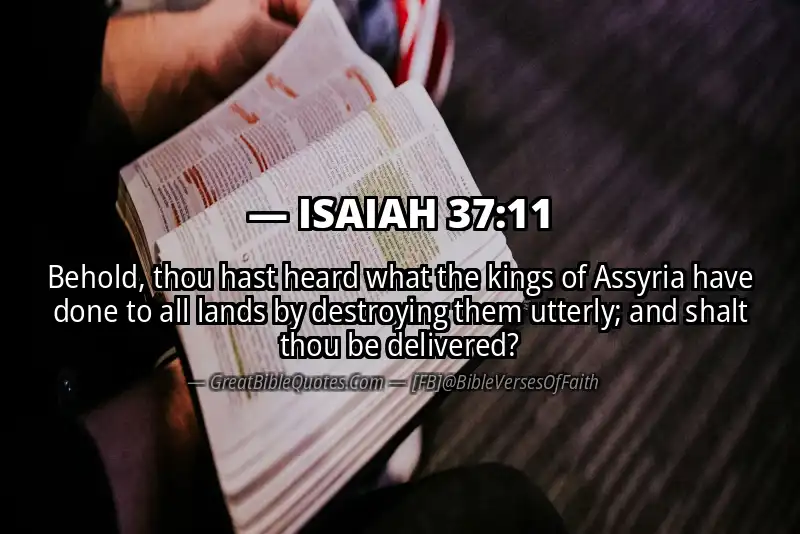 ISAIAH 37:11 Verse