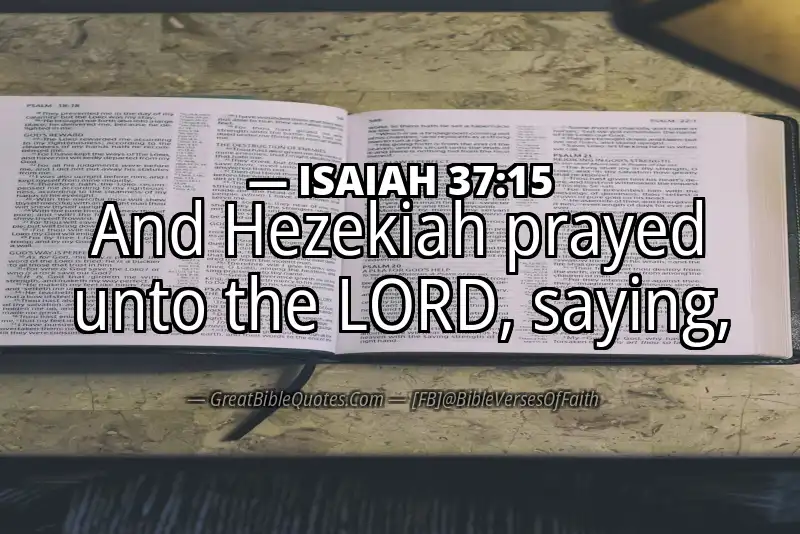 ISAIAH 37:15 Verse