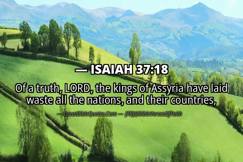 ISAIAH 37:18 Verse
