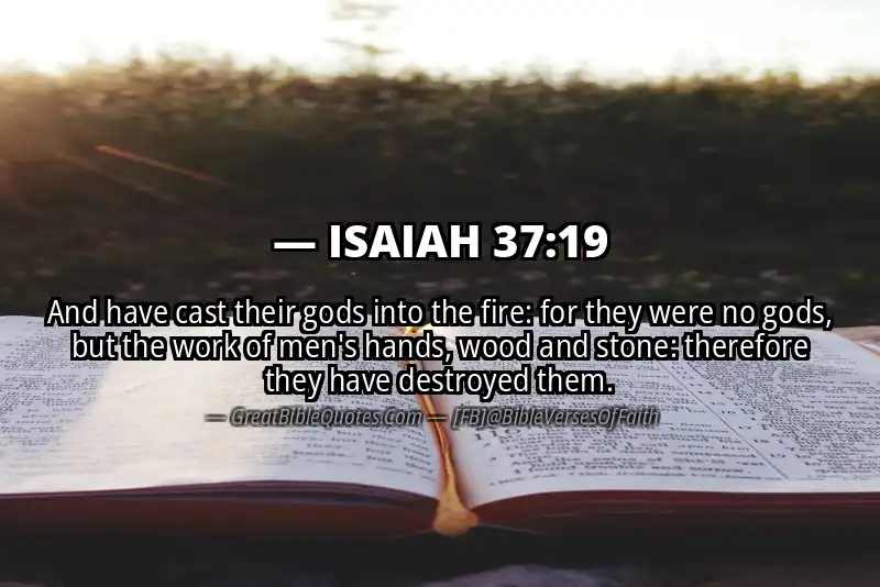 ISAIAH 37:19 Verse