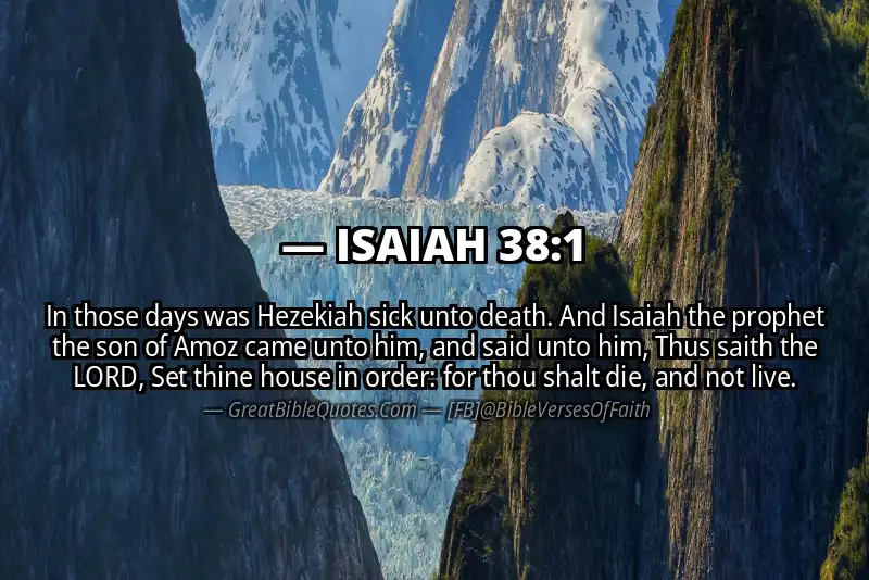 ISAIAH 38:1 Verse
