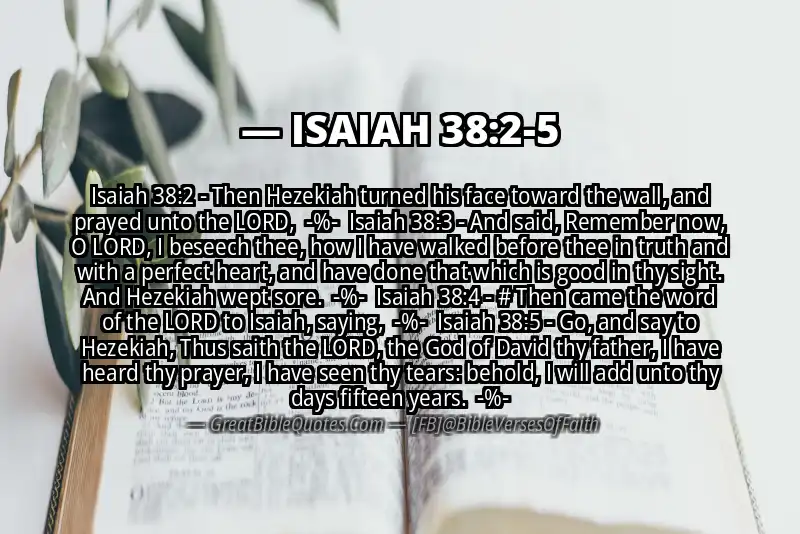 Image for ISAIAH 38:2-5 Bible verse