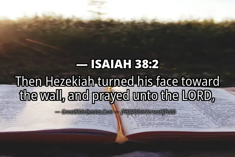 ISAIAH 38:2 Verse