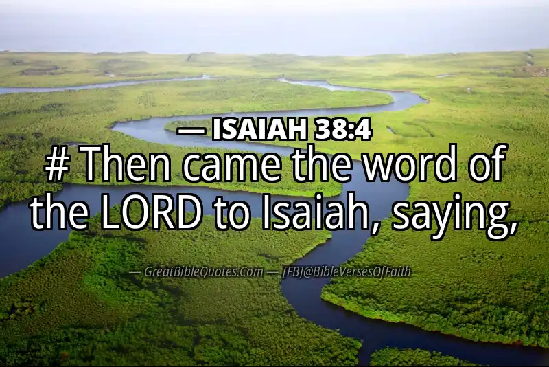 ISAIAH 38:4 Verse