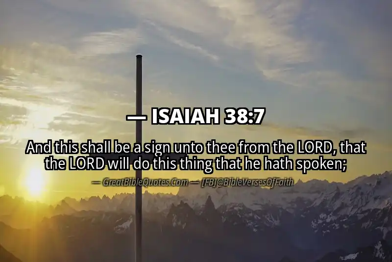 ISAIAH 38:7 Verse
